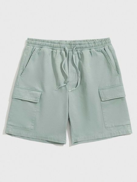 

men flap pocket patched shorts t6zu#, Black