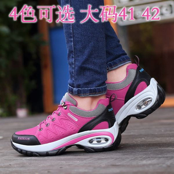 

heightening air cushion shoes women's outdoor students' casual girls' sports 41 breathable large 42