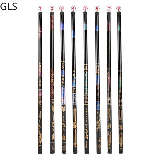 

super light hard fishing rods 3.6m-7.2m carbon fiber stream rod carp hand pole boat