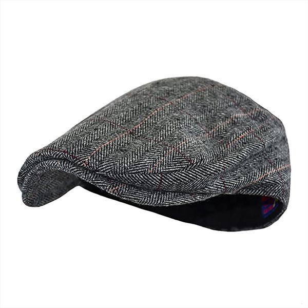 

men women beret vintage herringbone gatsby tweed peaky blinders hats casul breathable winter warm comfort peaked, Blue;gray