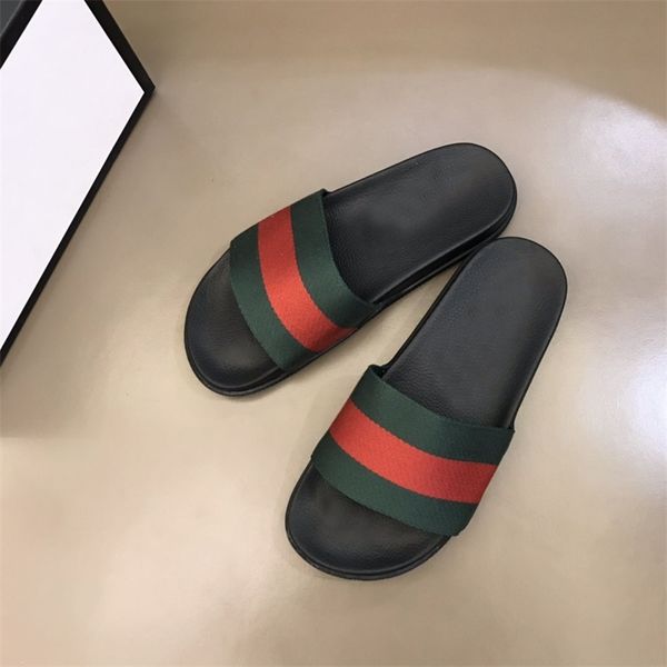 

men's striped slipper designer sandals shoes summer beach outdoor cool slippers fashion wide men household slide, Black
