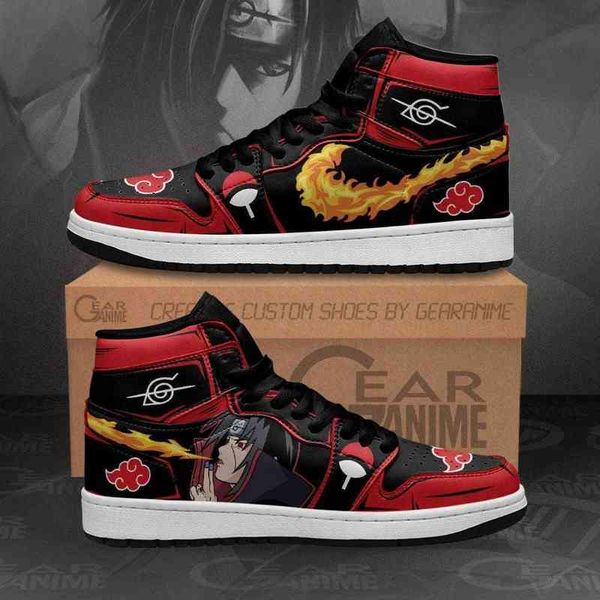 

akatsuki itachi sneakers anime sho fireball no jutsu, Black