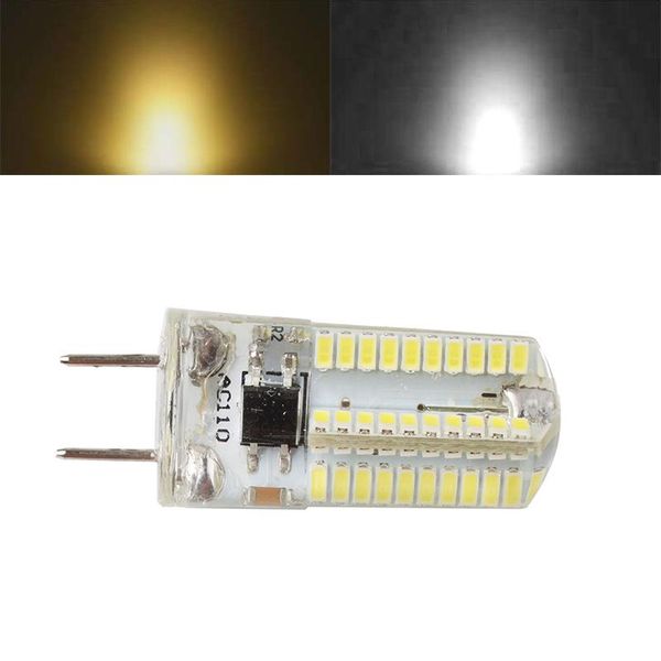 

bulbs led lamp g8 smd3014 7w silica gel 80led bulb ac110v-140v 220v dimmable corn warm white/white light 5pcs/lot