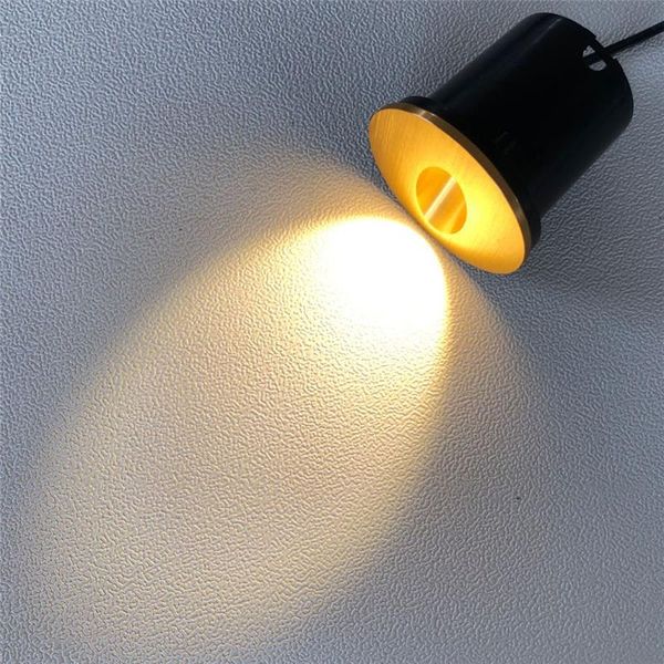 

indoor 3w led footlight embedded installation lighting device aisle stair night light round wall lamp