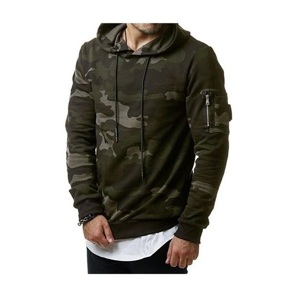 

2021 spring and fall men camouflage hoodies fashion casual sweatshirts sport jas comfortable clothing plus size, Black;green
