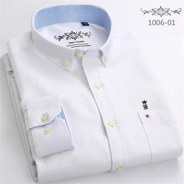 

men's casual shirts 2021 brand reserva aramy sergio k arrived oxford mens embroidery long sleeve men shirt, White;black