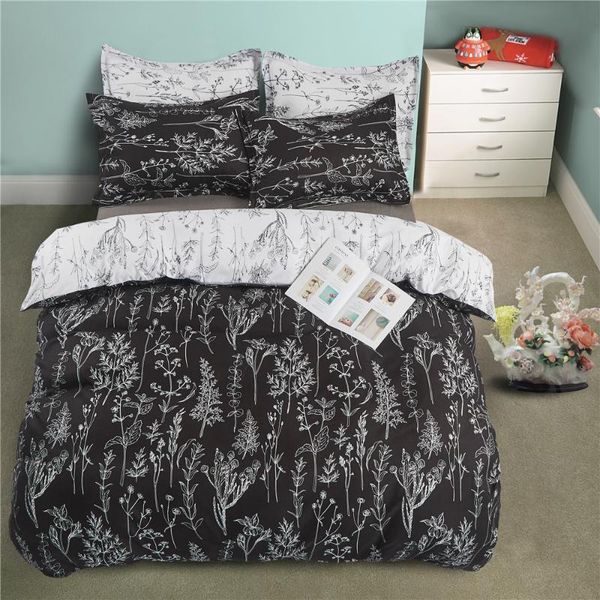 

bedding sets home textiles 3d duvet cover set  plant leaf floral include pillowcase quilt king size bed covers