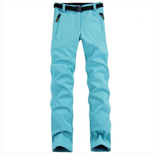 

thick warm fleece softshell outwear womens capri tactical trousers waterproof windbreaker brand pantolon thermal clothes, Black;white