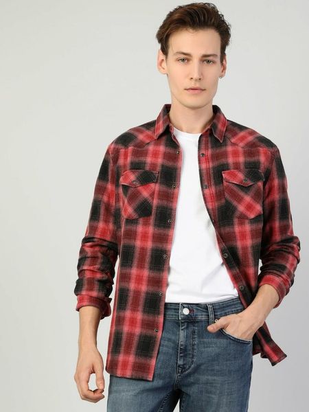 

men long sleeve shirt cl1047138 men's casual shirts, White;black