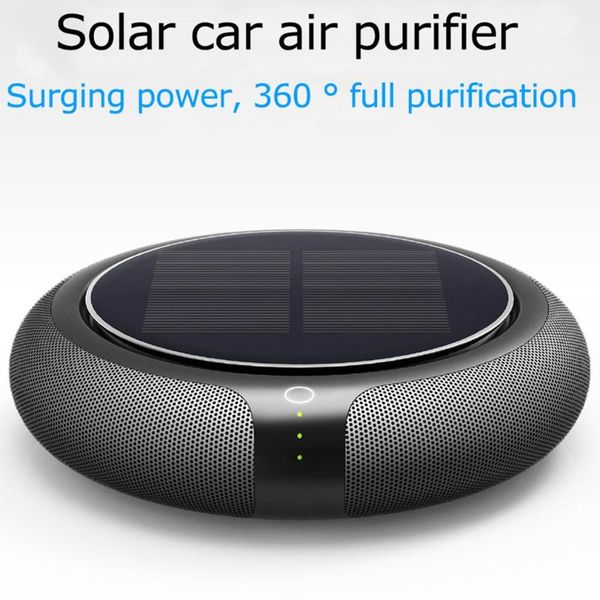 

car purifier hepa filter solar cleaner negative ion home vehicle air remove formaldehyde auto accessories freshener