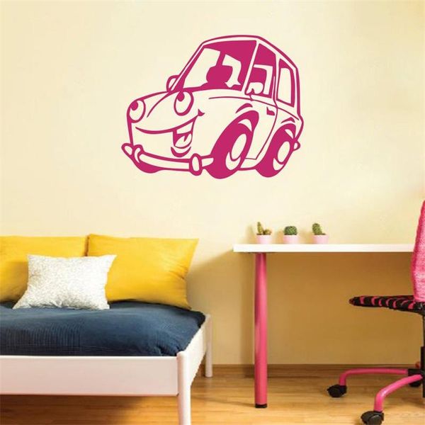 

wall stickers sticker baby car mouth eyes machine automobile driving auto motor kids boys playroom children room dÃ©cor decal hy1515