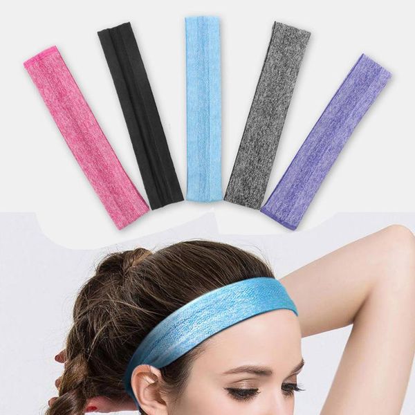 

ly yoga hair band sports elastic silicone non-slip belt breathable dancing gym running headscarf 19i bands