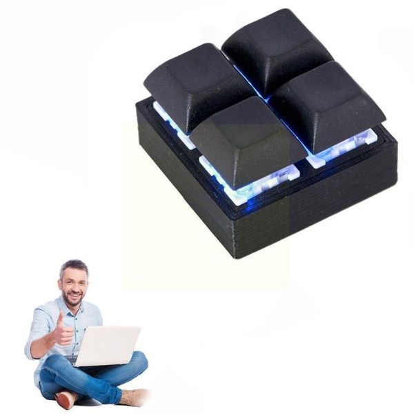 

keyboards mini 4- board gaming programming macro mechanical software diy with e1d4