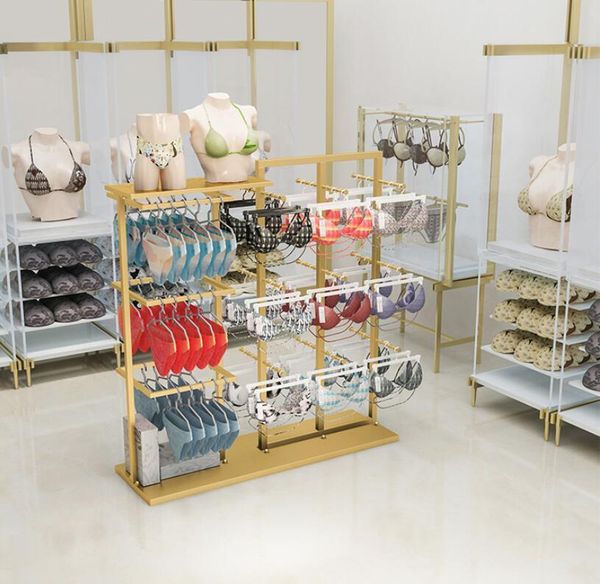 

underwear shop shelf panties bra display rack shopping mall double-sided hanging shorts nakajima storage baskets