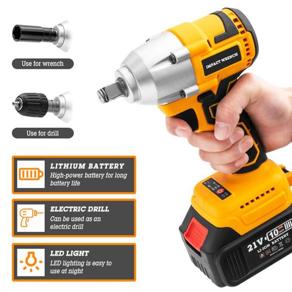 

professiona electric drills 21v cordless drill driver heavy duty combi with lithium batteries led light sleeve for diy projects uk/us/eu plu