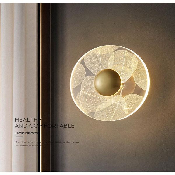 

wall lamp light luxury bedroom living room background corridor aisle creative net red led bedside