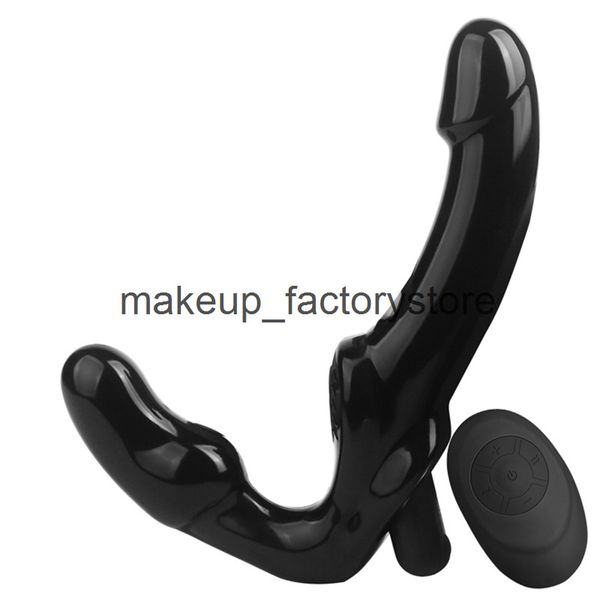 Massage Drahtlose Fernbedienung Lesben GSpot Klitoris Vibrator Dildo Erwachsene Trägerlosen Strapon Dildo Sex Spielzeug für Paare Doppel Kopf Vibrat5608814