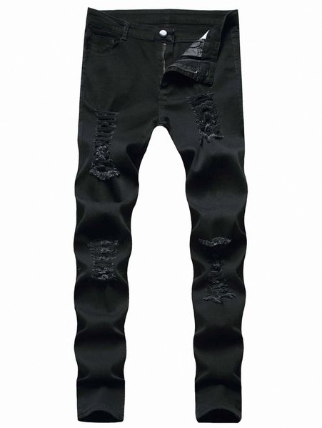 

men distressed skinny jeans 12oy#, Blue