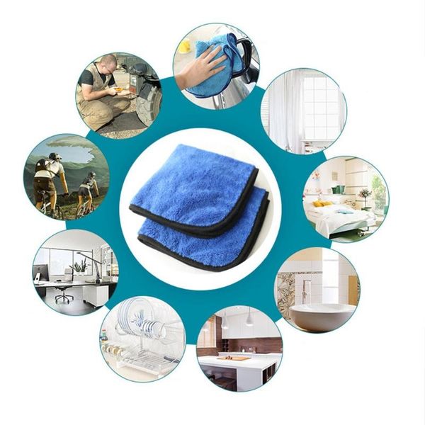 

car sponge microfiber thickened multi-color cleaning towel drying wash cloth