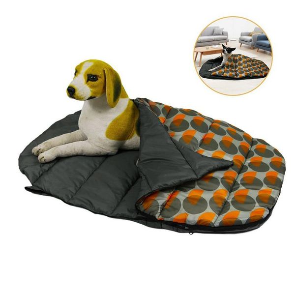 

cat beds & furniture dog sleeping bag outdoor camping portable pet bed mat blanket waterproof cushion mattress for small large dogs with sto
