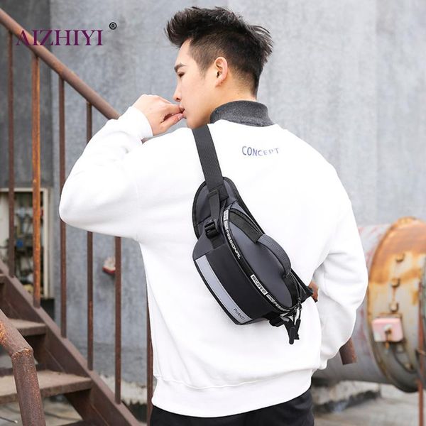 

waist bags men chest 2021 fashion waterproof nylon fanny teen boys outdoor casual travel shoulder crossbody packs