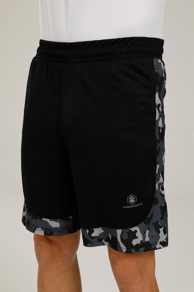 

men's shorts ct753 army camo short 1pr black male, White;black
