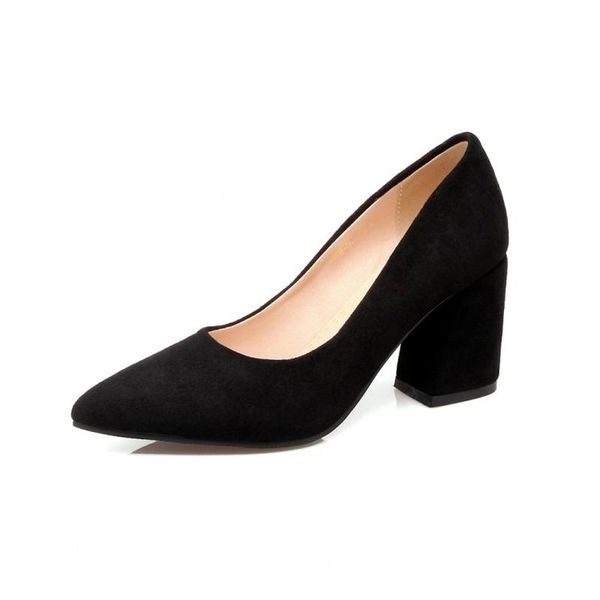 

dress shoes big size 11 12 13 14 15 ladies high heels women woman pumps a woman's shallow mouth with pointed, Black