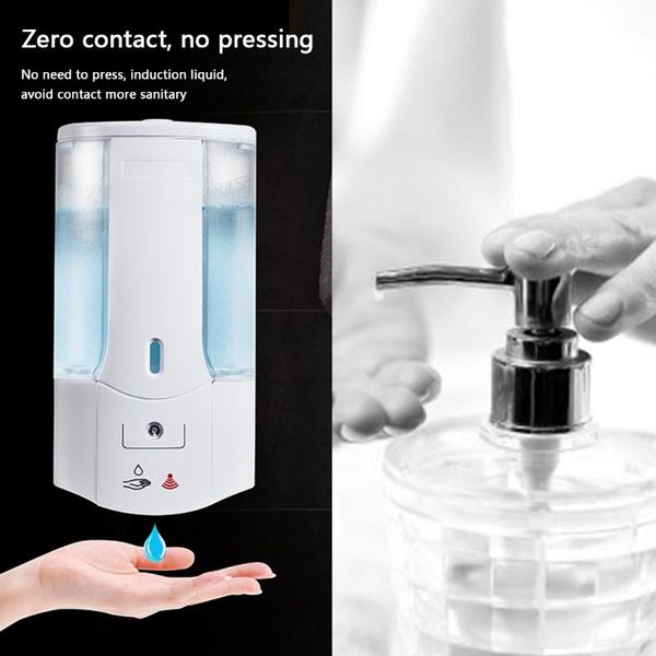 

400ml automatic soap dispenser wall mounted smart ir sensor touchless liquid home kitchen bathroom hand sanitizer
