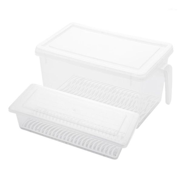 

storage bottles & jars food box refrigerator container boxes kitchen plastic crisper egg case grain containers 28x13x15.5 cm