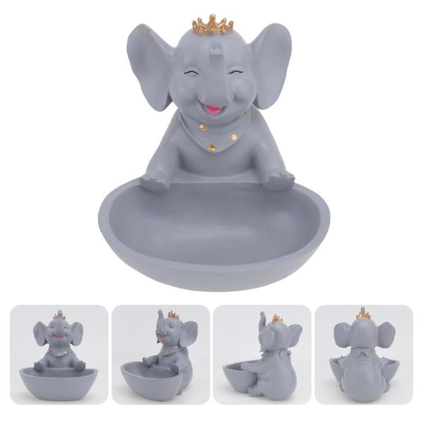

1pc candy container resin key storage box home deskdecoration (gray) gift wrap
