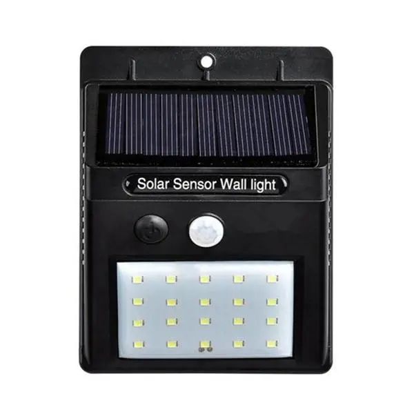 

solar power 20 led pir motion sensor waterproof wall light outdoor garden security lamp