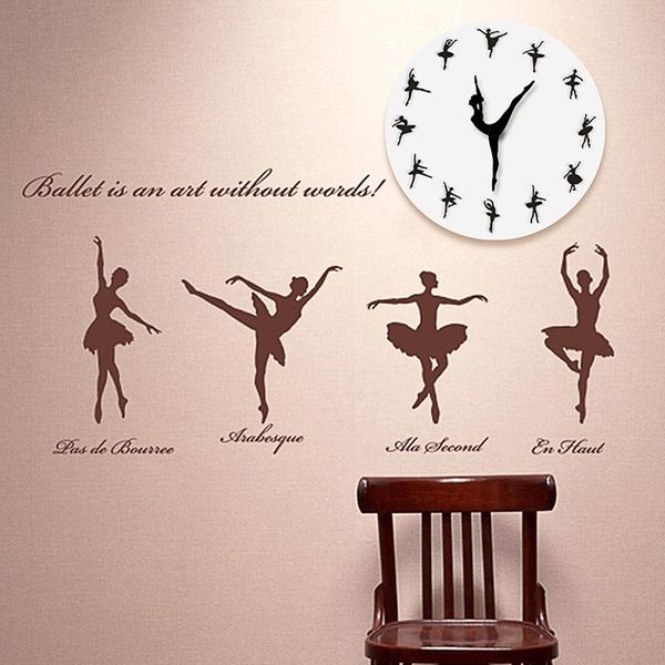 

wall clocks ballerina record clock ballet dancing dancer home decor xmas gift c44