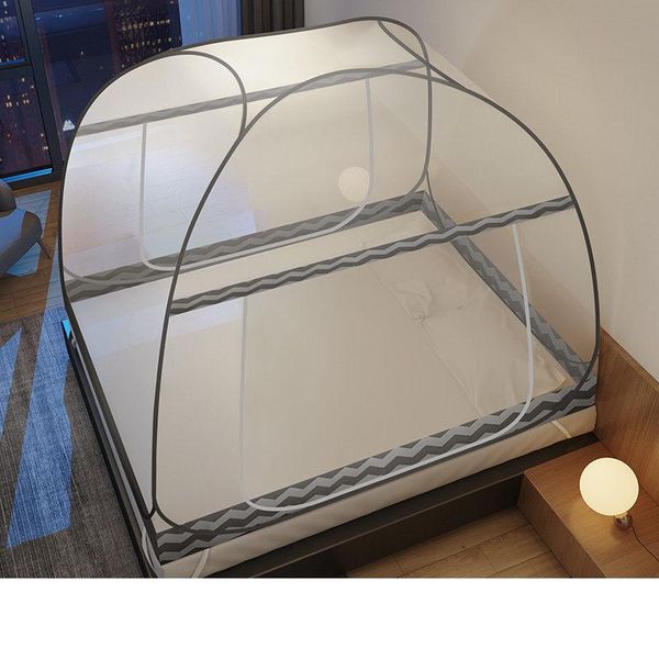 

double door yurt mosquito net installation-outdoor foldable home use baby anti-fall