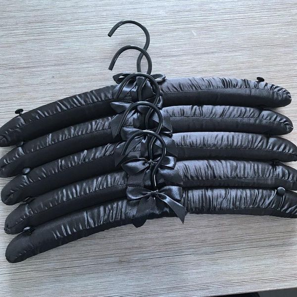 

hangers & racks with anti-slip button padded foam hanger non slip satin canvas covers for adults clothes wedding dress 38cm