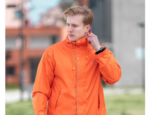 

raincoats thick hiking reusable fashion cycling hooded rain suit outdoor raincoat regenjas mannen gear bk50yy
