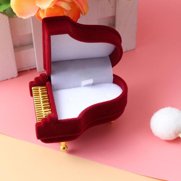 

jewelry pouches, bags piano ring box earring pendant storage case gift, Pink;blue