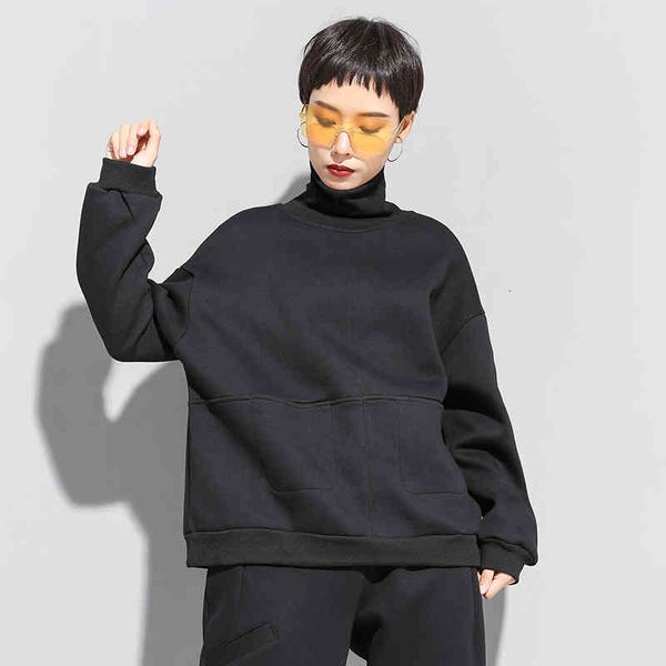 

polos female vintage black long booues autumn thickening shirts d600d600, White