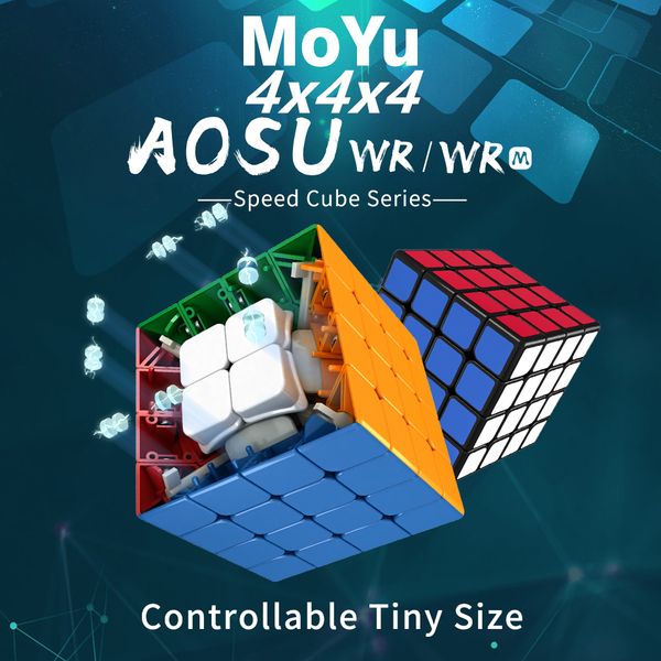 

Moyu Aosu WR M Magnetic 4x4x4 magic cube 4x4 speed cube puzzle cubo magico Competition Cubes