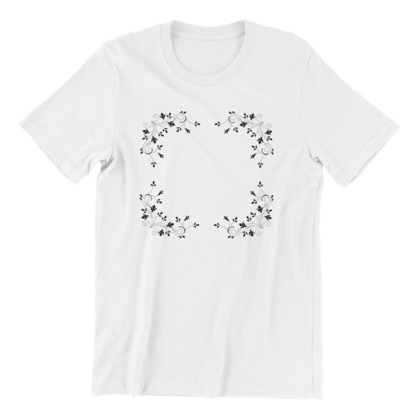 

men's t-shirts custom wholesale clothes couples matching round collar flower-design 112764, White;black