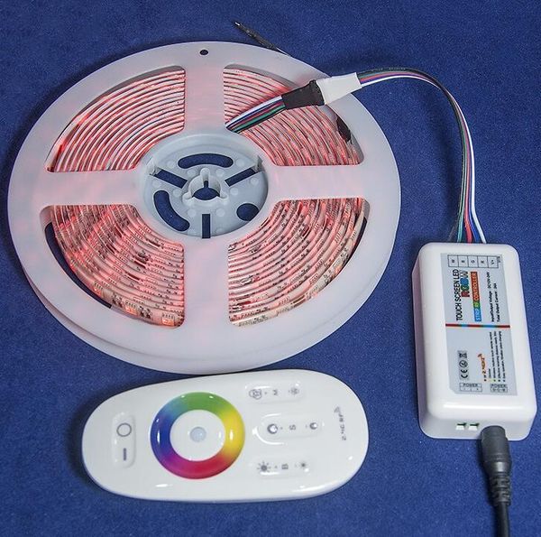 

kit dc12v led 60led/m 5m with 2.4g rf controller 12v power supply rgbw rgbww strips