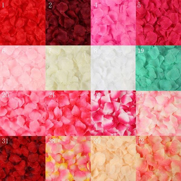 

pcs artificial rose petals wedding petalas colorful silk flower accessories dropship decorative flowers & wreaths