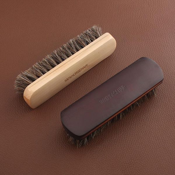 

clothing & wardrobe storage leather shoes supplies buffing brush portable boot wood handle home cleaning tool 1 pc horsehair brushes