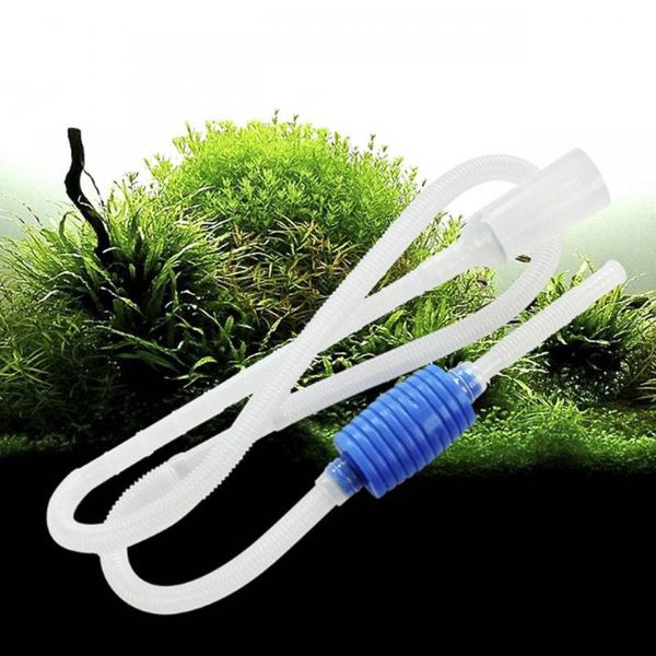 Aquarium Siphon Tube Fish Tain Cleaner Vacuum Gravel Cleaner Песчаная ловушка Фильтр Вода Обмен Инструмент Всасывающая труба Труба