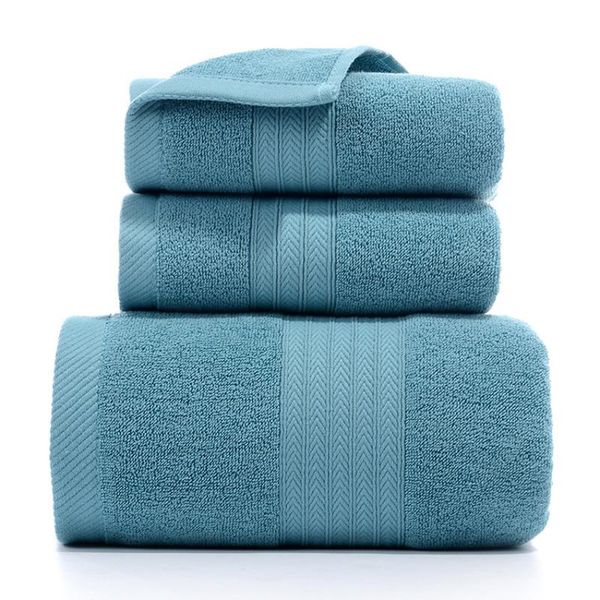 

towel 3pcs set hand face bath towels striped plaid cotton for adults kids strong water absorption large thick home bathroom