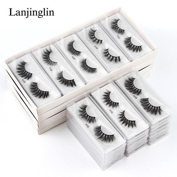 

false eyelashes wholesale lashes 4/10/50/100 pairs 3d mink set natural long fluffy maquiagem extension tool faux cilios