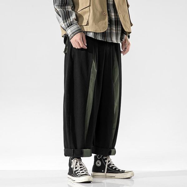 

men streetwear cargo pants 2021 autumn hip hop joggers overalls black fashions baggy pockets trousers drop men's
