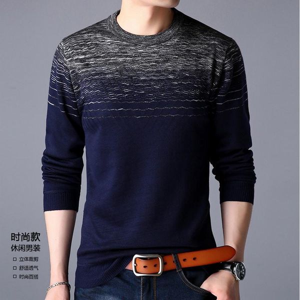 

men's sweaters 2021 brand designer pullover striped men sweater mens thick winter warm jersey knitted wear slim fit knitwear, White;black