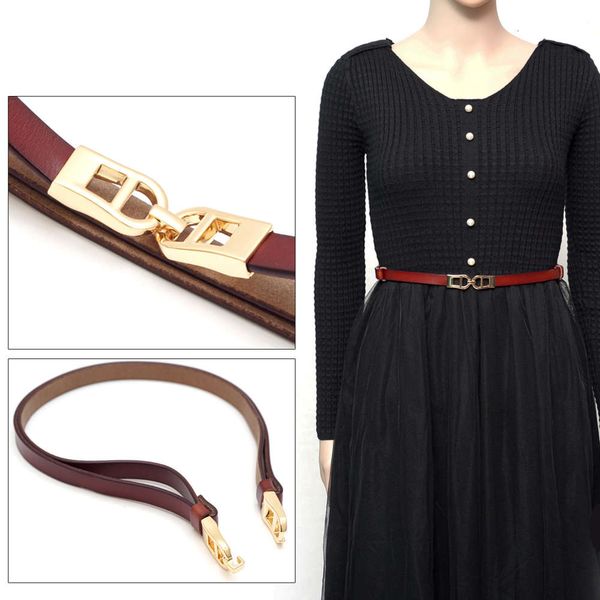 

belt versatile small women's decorative dress accessories with jeans belt, Black;brown