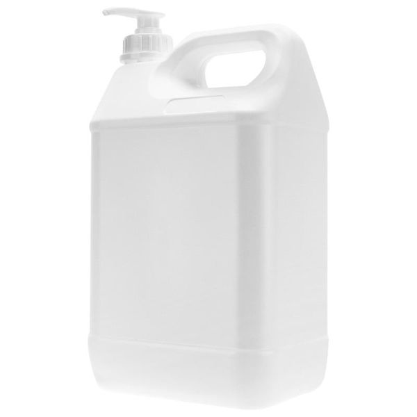 

storage bottles & jars 5l pump liquid soap cosmetics container (white)