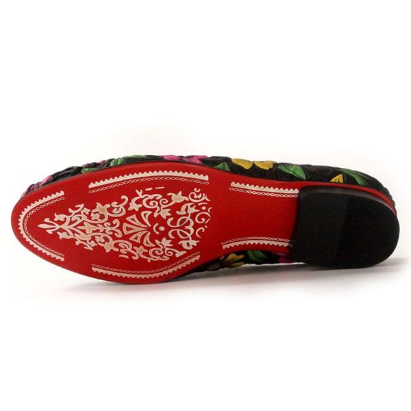 

sandals print handmade men's flower summer shoes fashion slip-on casaul slippers for men round toe outdoor, Black